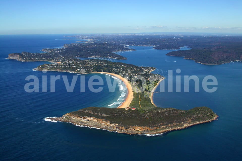 Aerial Image of Barrenjoey and the Northern Beaches
