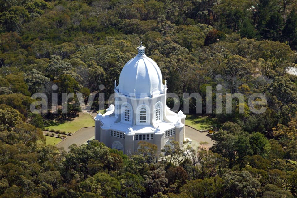 Aerial Image of Bahai Temple