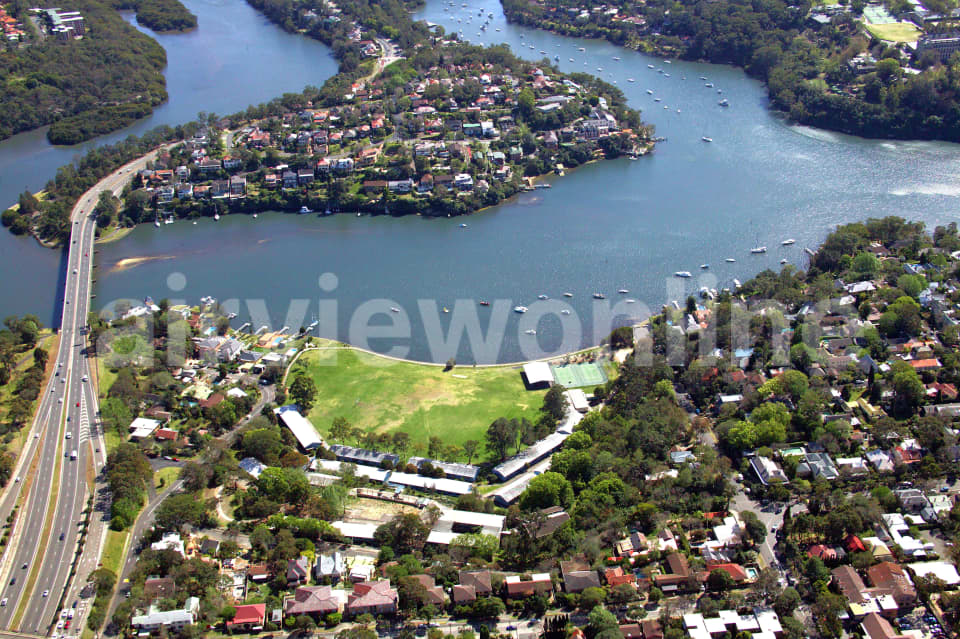 Aerial Image of Hunters Hill and Linley Point