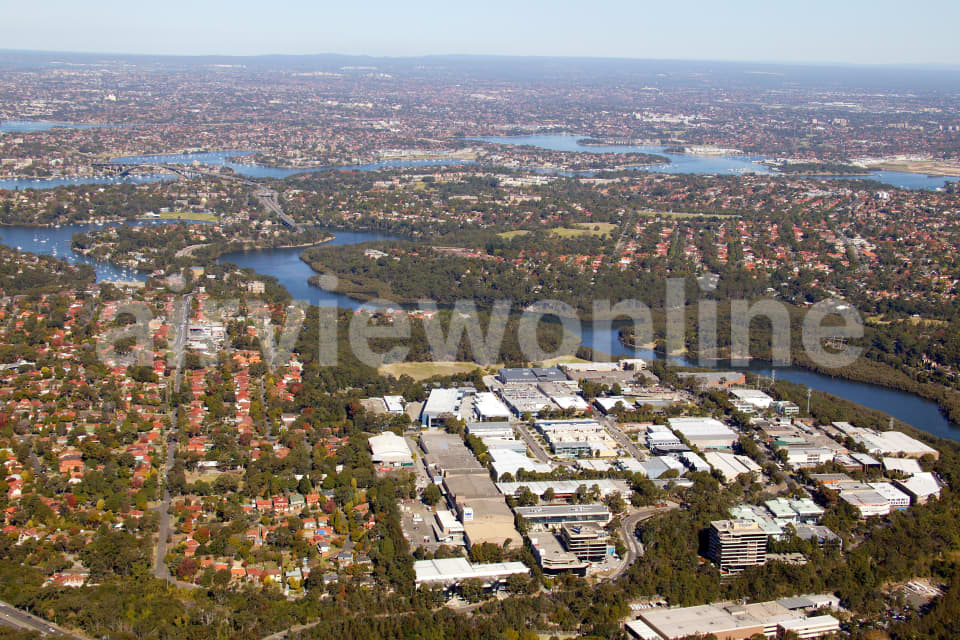 Aerial Image of South over Lane Cove