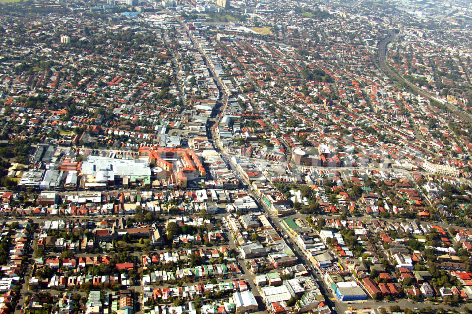 Aerial Image of East over Parramatta Road