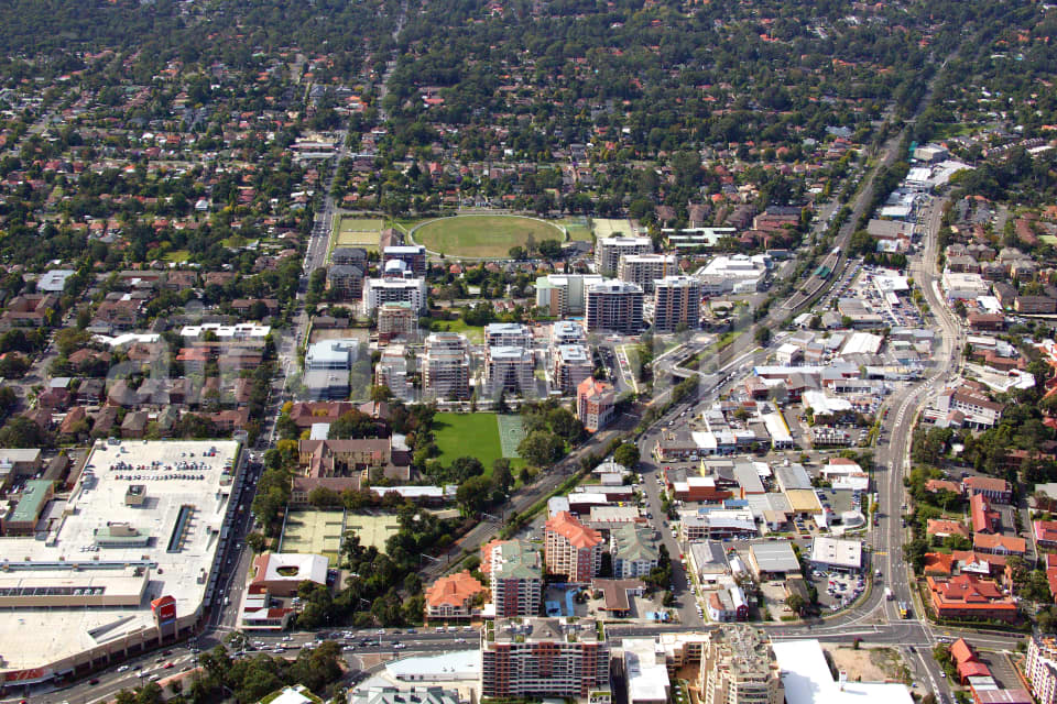 Aerial Image of Hornsby and Waitara