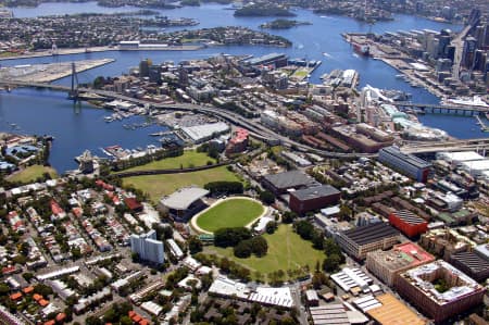 Aerial Image of GLEBE AND PYRMONT