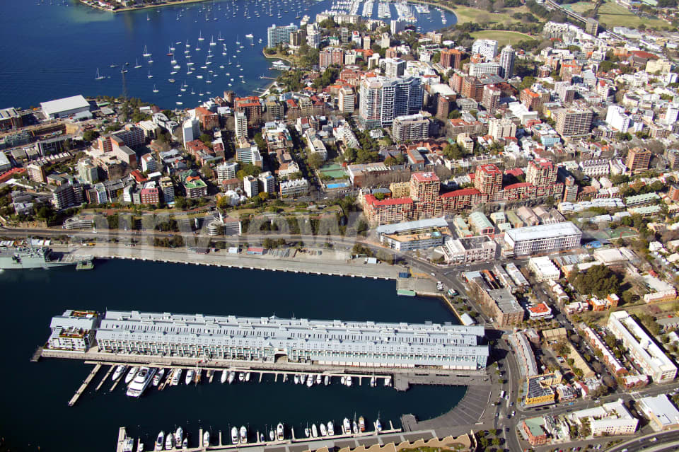 Aerial Image of Woolloomooloo Bay and Potts Point
