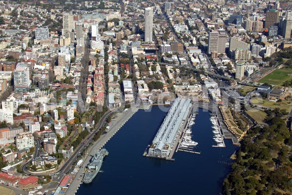 Aerial Image of Woolloomooloo and Potts Point