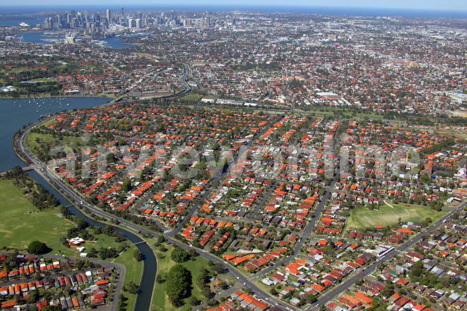 Aerial Image of East over Haberfield