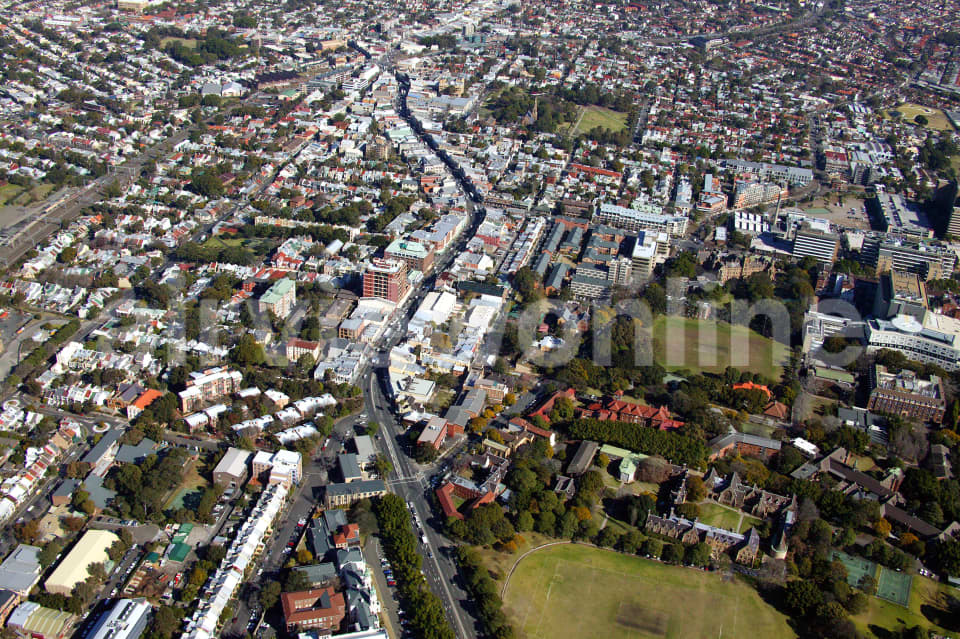 Aerial Image of Darlington and Newtown