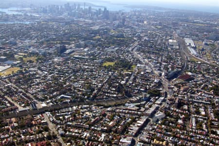 Aerial Image of ENMORE AND NEWTOWN