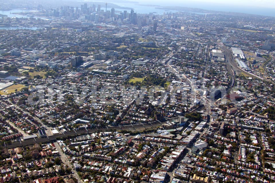 Aerial Image of Enmore and Newtown