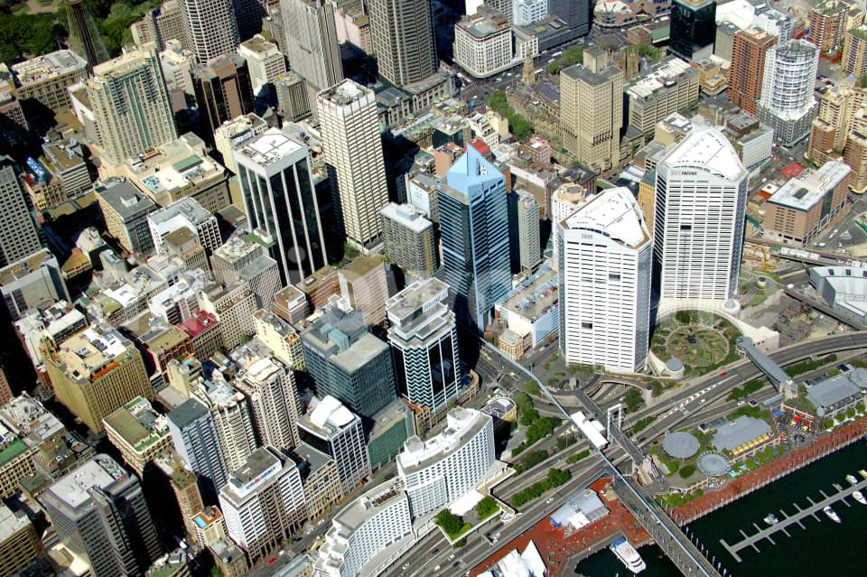 Aerial Image of Darling Harbour to Town Hall