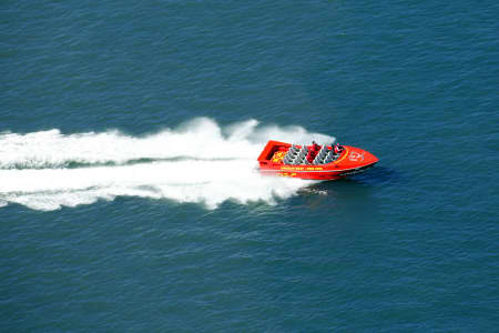 Aerial Image of JET BOATING ON SYDNEY HARBOUR.