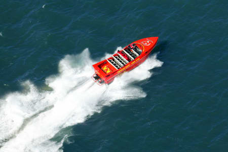 Aerial Image of JET BOATING ON SYDNEY HARBOUR