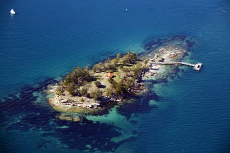Aerial Image of SHARK ISLAND, SYDNEY HARBOUR