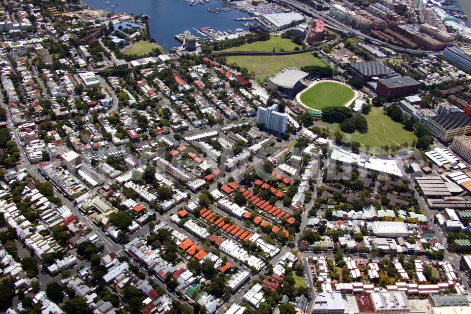 Aerial Image of Glebe and Wentworh Park