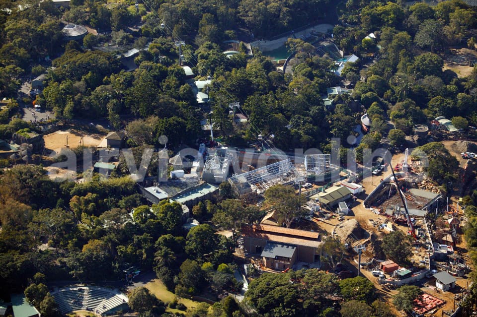 Aerial Image of Construction at Toronga Zoo