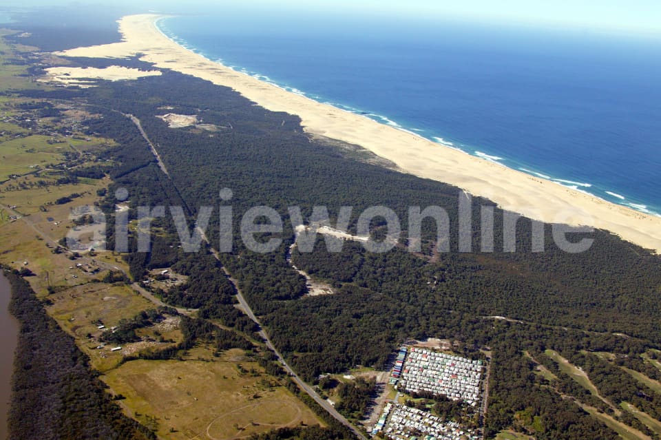 Aerial Image of Stockton Beach