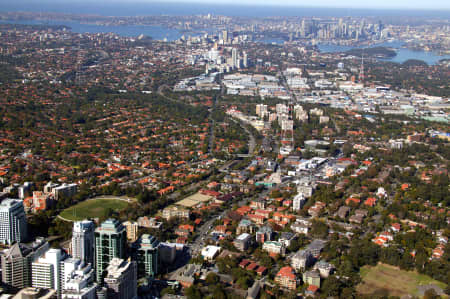 Aerial Image of CHATSWOOD TO THE CITY