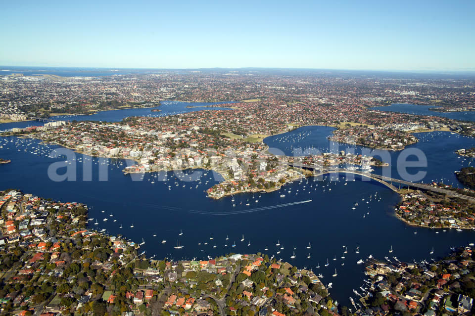Aerial Image of Hunters Hill to Drummoyne