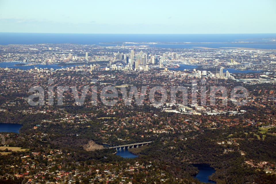 Aerial Image of Frenchs Forest and Roseville Bridge