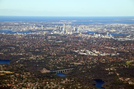 Aerial Image of FRENCHS FOREST AND ROSEVILLE BRIDGE
