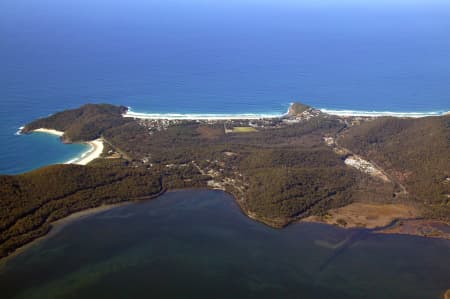 Aerial Image of WALLIS LAKE TO THE TASMAN SEA