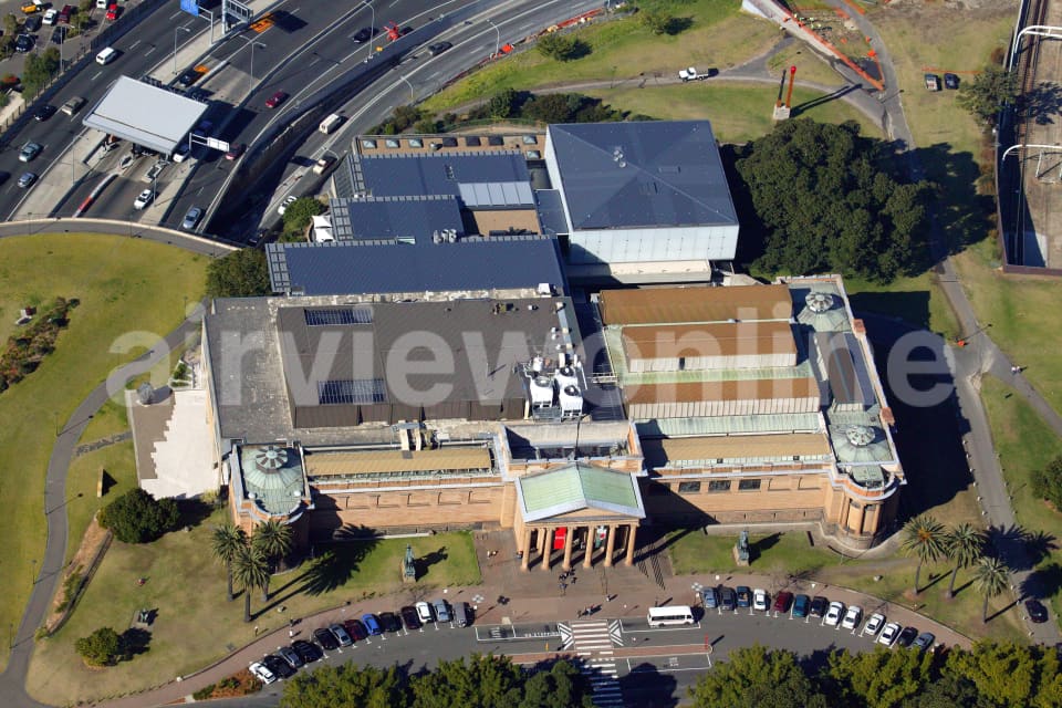 Aerial Image of NSW Art Gallery