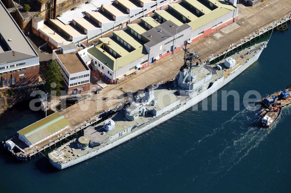 Aerial Image of HMAS Brisbane