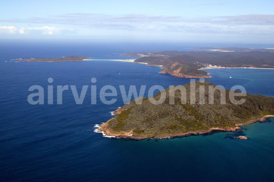 Aerial Image of Port Stephens, Yacaaba Head