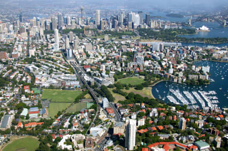 Aerial Image of RUSHCUTTERS BAY