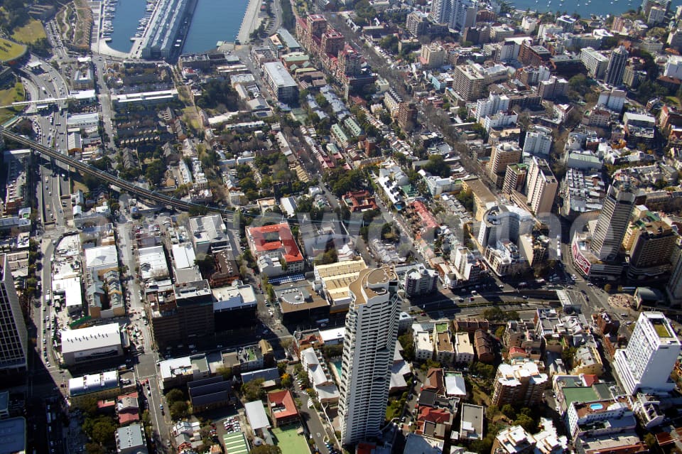 Aerial Image of Woolloomooloo and Kings Cross