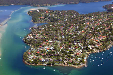 Aerial Image of PORT HACKING AND DOLANS BAY