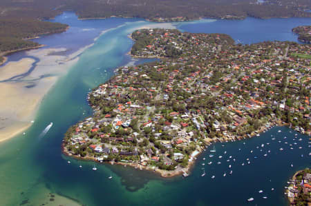 Aerial Image of PORT HACKING AND DOLANS BAY.