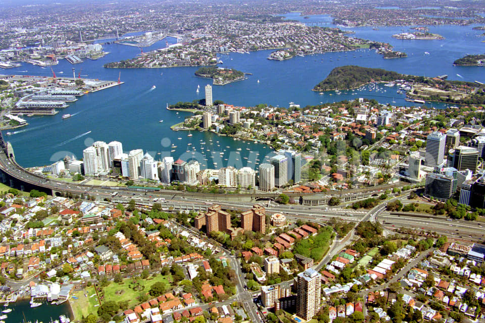 Aerial Image of Milsons Point to Balmain