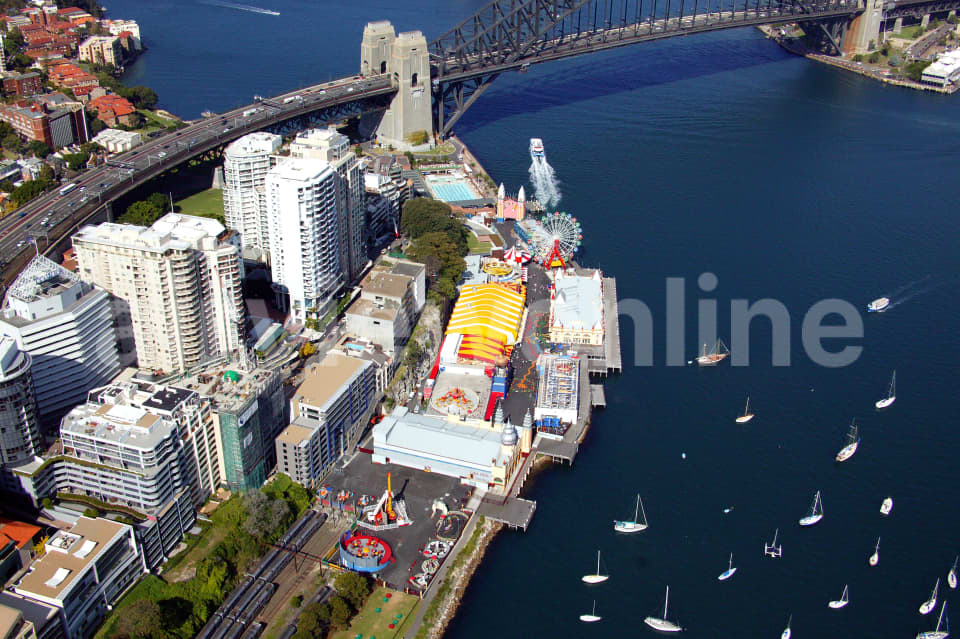 Aerial Image of Milsons Point and Luna Park