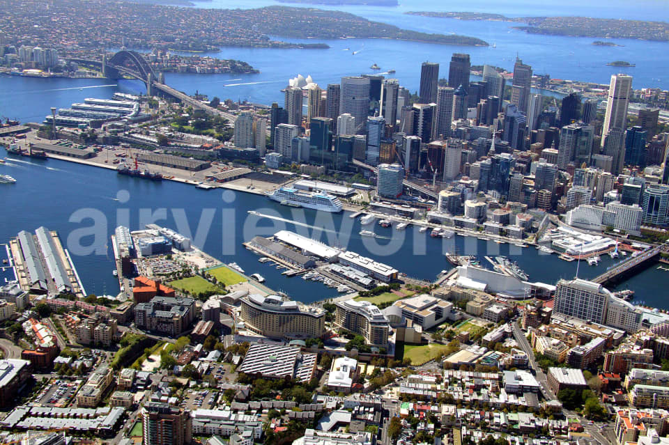 Aerial Image of Pyrmont and the City