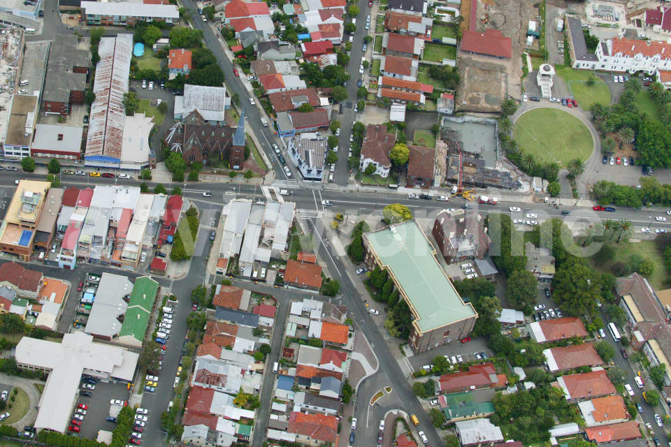 Aerial Image of Marrickville  and Petersham Rd