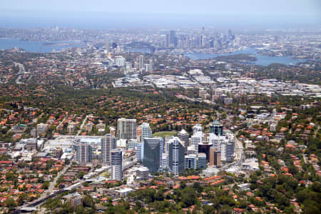 Aerial Image of CHATSWOOD TO THE CITY