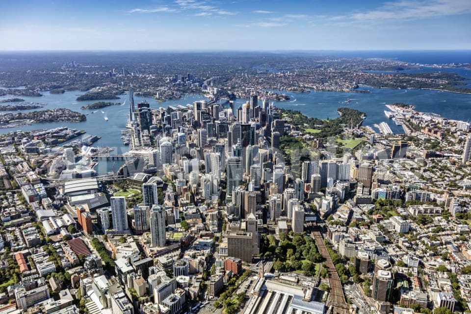 Aerial Image of Haymarket and Sydney CBD
