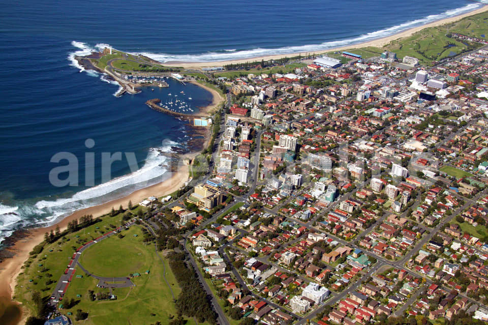 Aerial Image of Wollongong City and Harbour