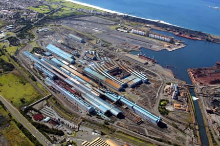 Aerial Image of PORT KEMBLA STEELWORK