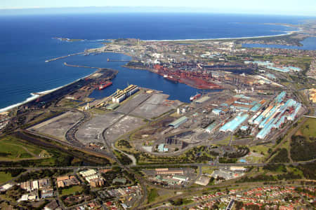 Aerial Image of PORT KEMBLA STEELWORKS