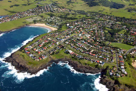 Aerial Image of EASTS BEACH AND LITTLE BLOW HOLE KIAMA