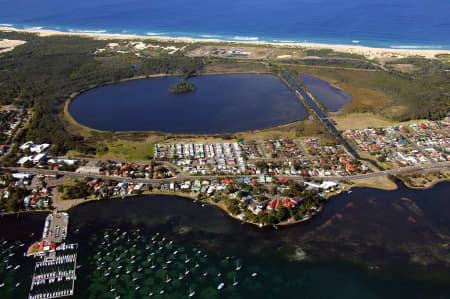 Aerial Image of BELMONT LAGOON