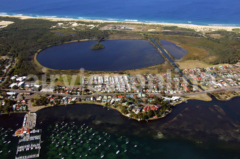 Aerial Image of Belmont Lagoon