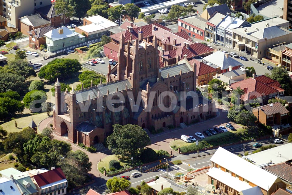 Aerial Image of Christ Church Cathedral  Newcastle