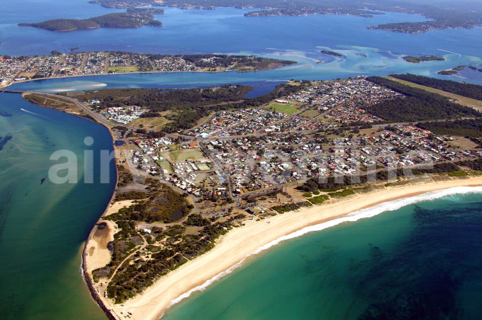 Aerial Image of Blacksmith Beach to Lake Macquarie