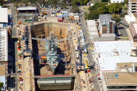 Aerial Image of HMAS SYDNEY 03