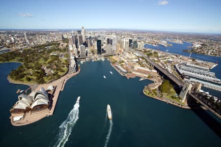 Aerial Image of CIRCULAR QUAY.