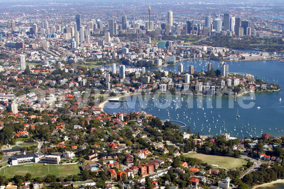 Aerial Image of Bellevue Hill to the City
