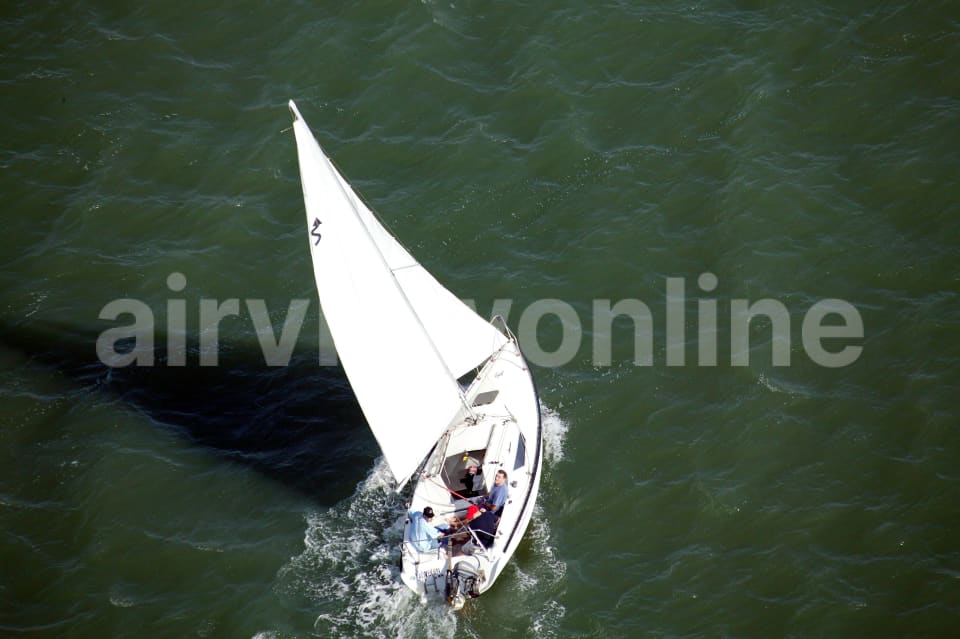 Aerial Image of Sailing on the Parramatta River